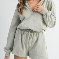 Cotton Hooded Romper
