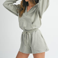 Cotton Hooded Romper