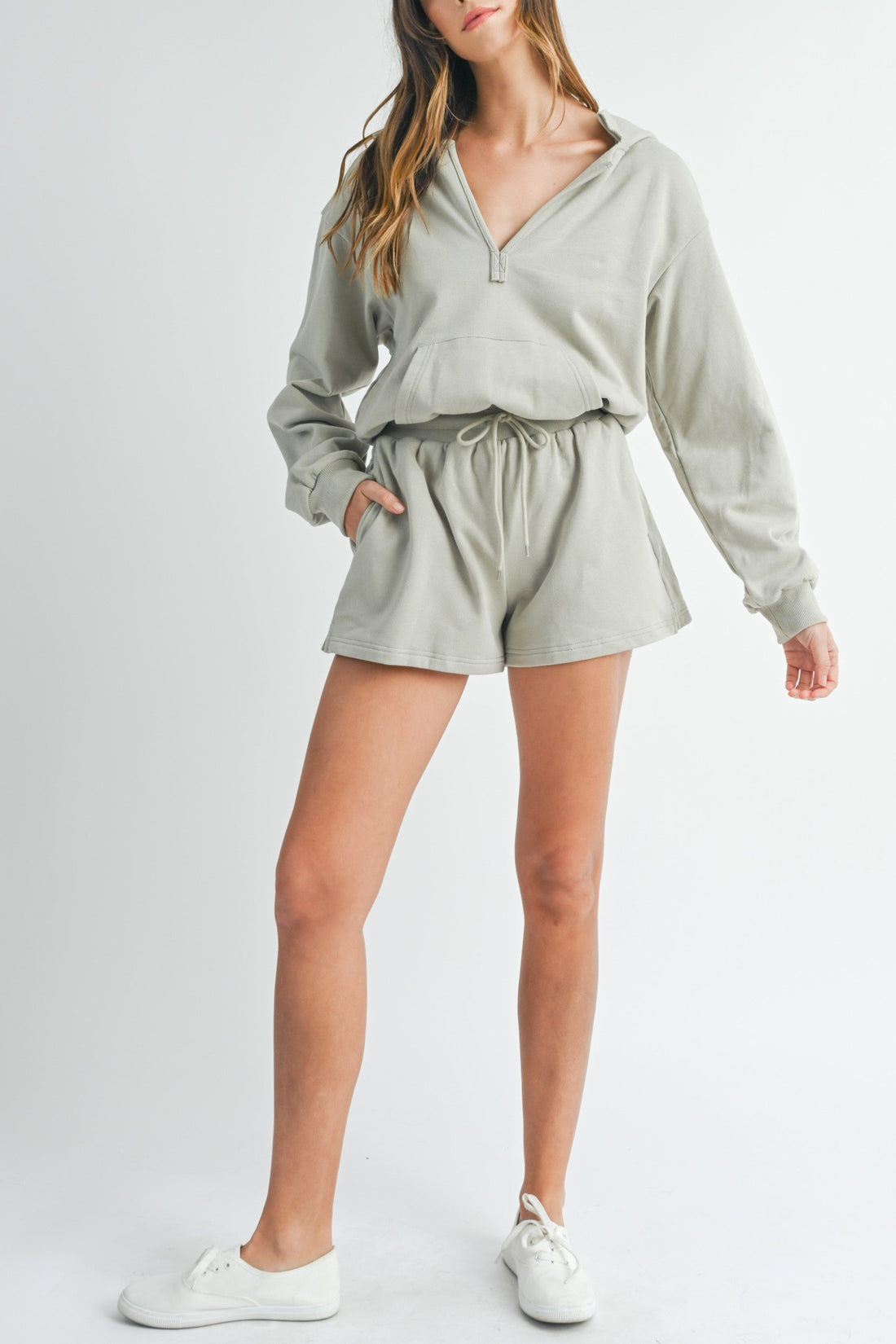 Cotton Hooded Romper