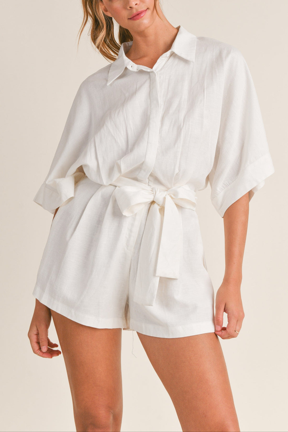 Shirts Button Down Romper