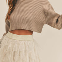 Basic Ribbed Crop Sweater
