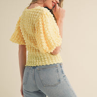 Bubble Sleeve Top