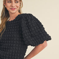 Bubble Sleeve Top