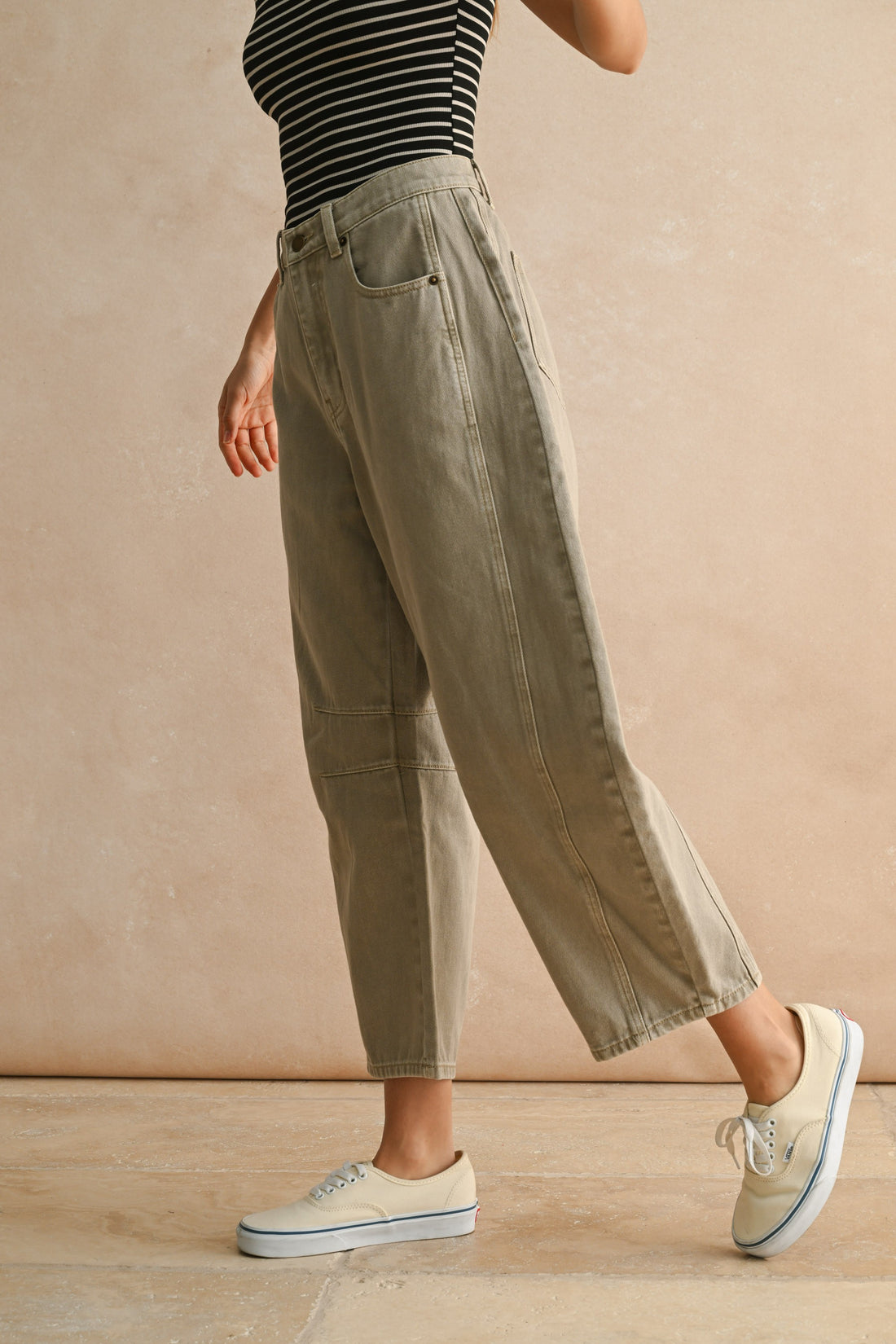 Barrel Cotton Pants