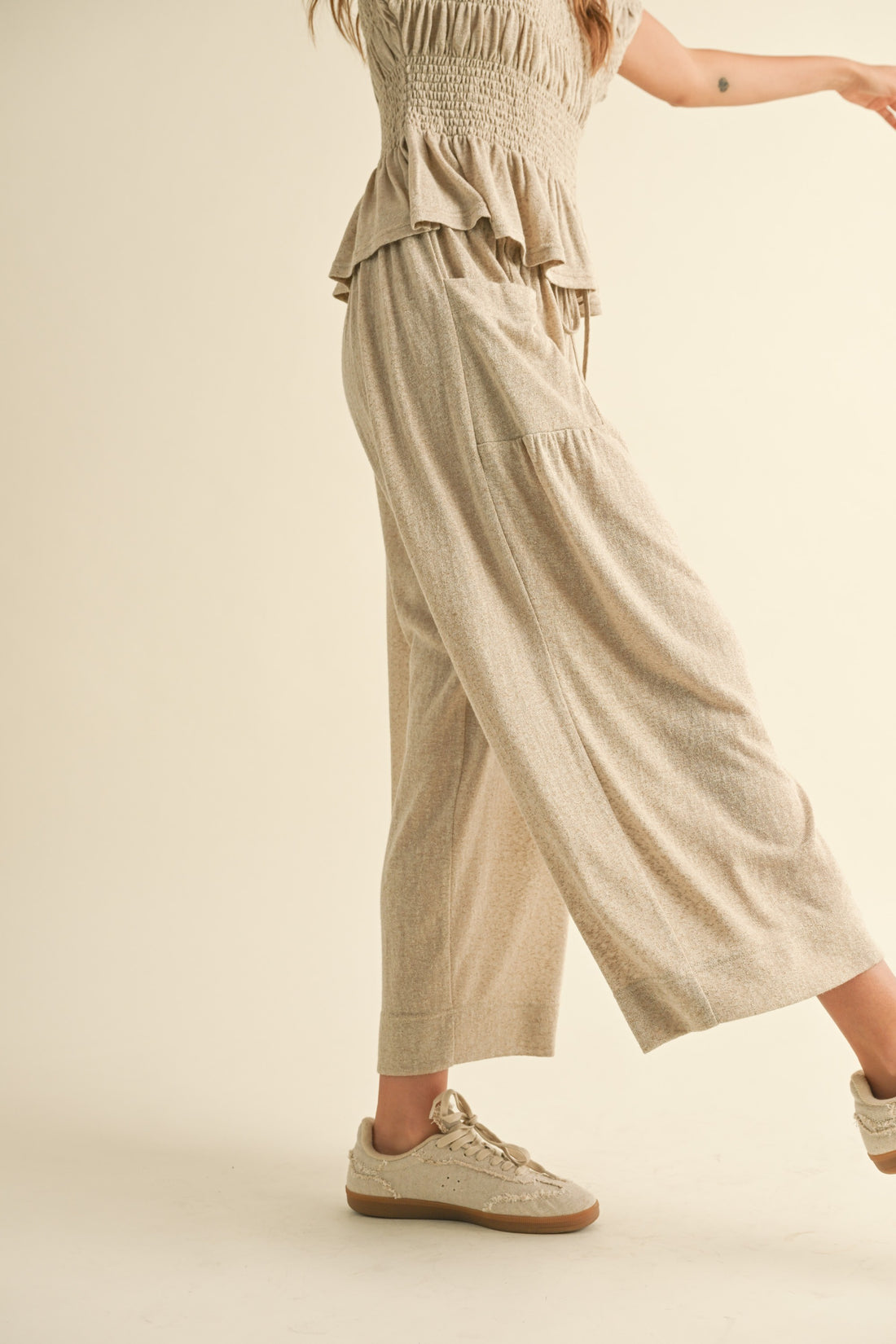 Smock Waist Big Pocket Comfy Pants