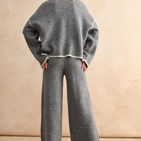 Wide-Leg Lounge Pants