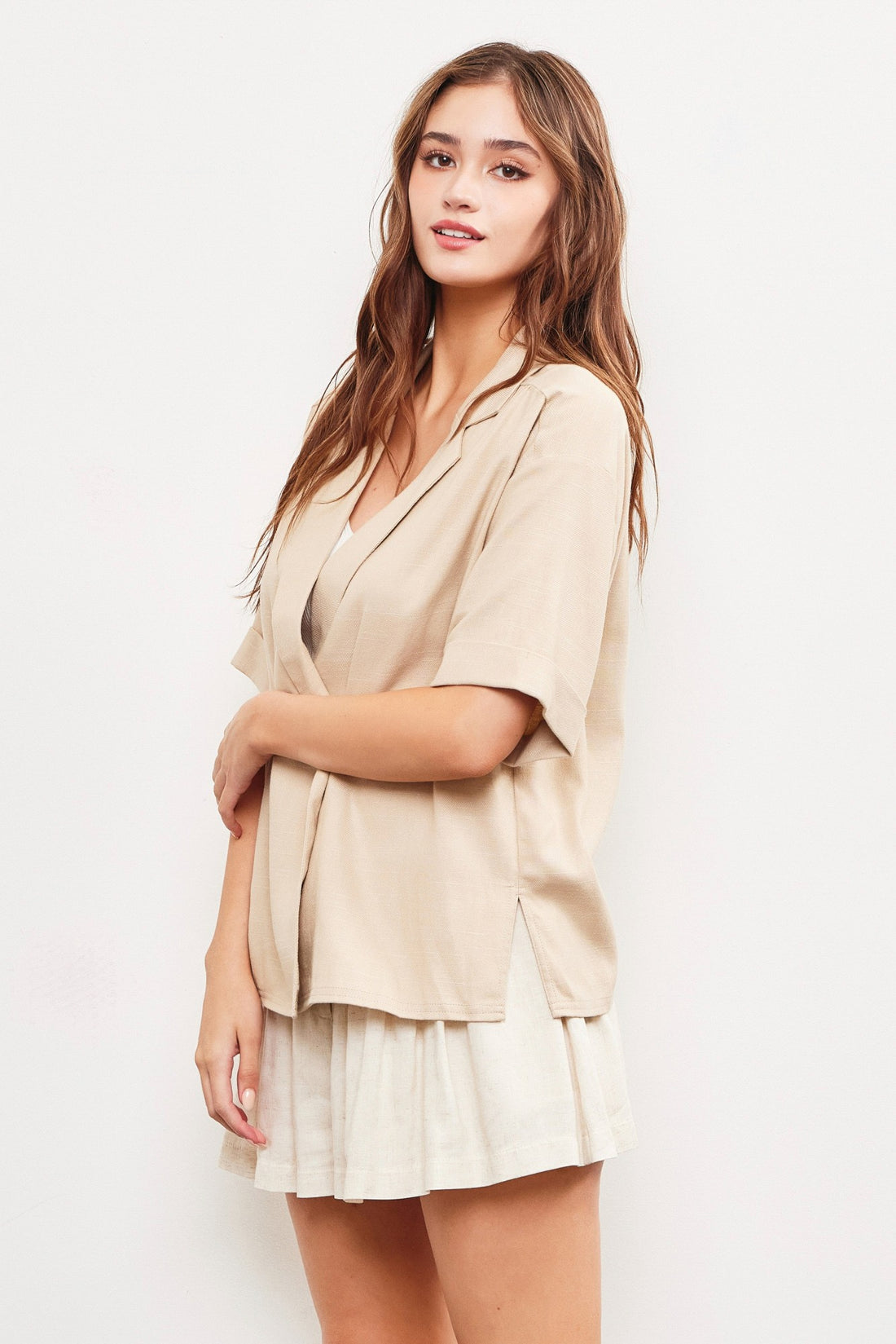 Blazer Style Collar Top