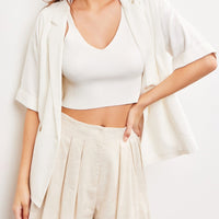 Blazer Style Collar Top