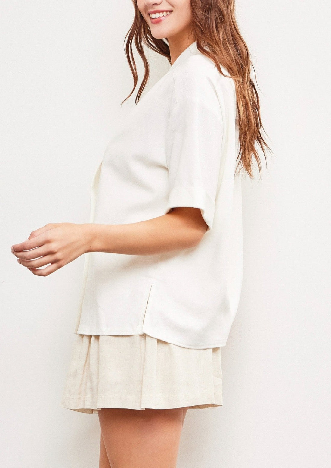 Blazer Style Collar Top