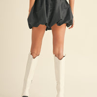 Metallic Balloon Mini Skirt