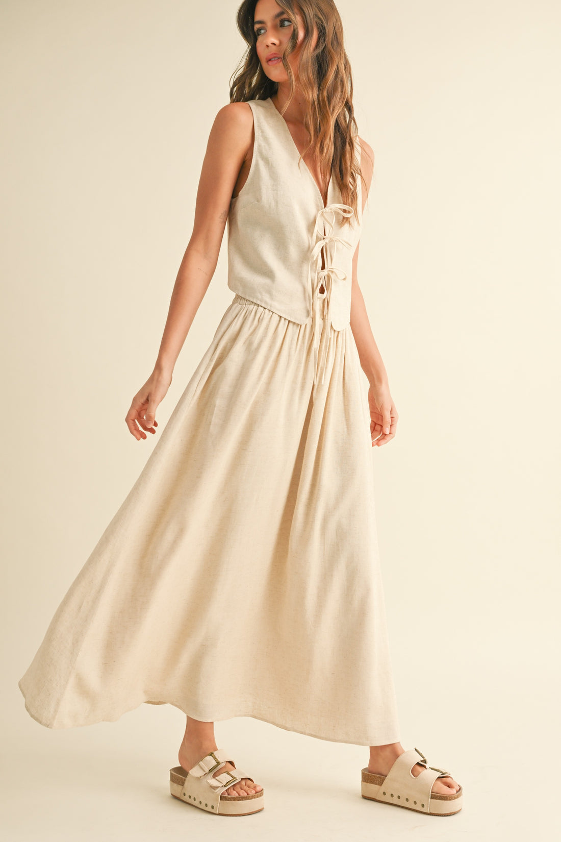 Maxi Linen Skirt