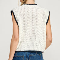 Soft Chunky Knit Sweater Vest
