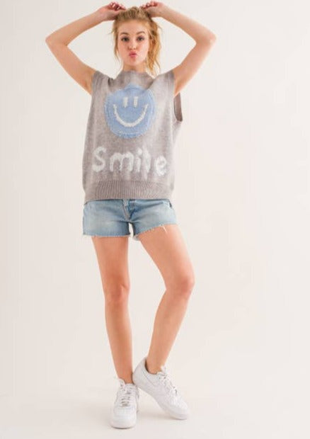 Smile For Me Knit Vest