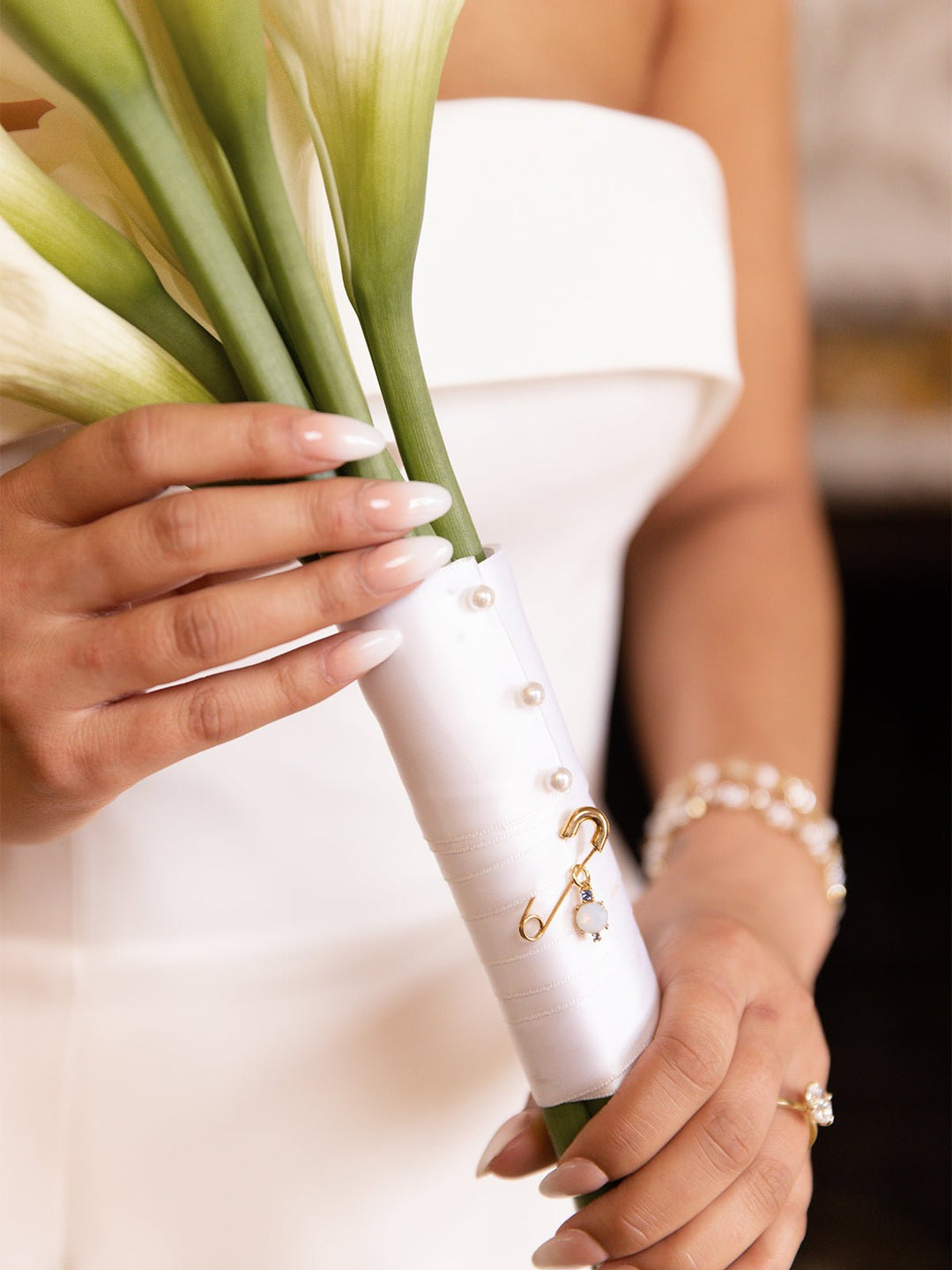 Elisajewels Something Blue Wedding Pin - Oval