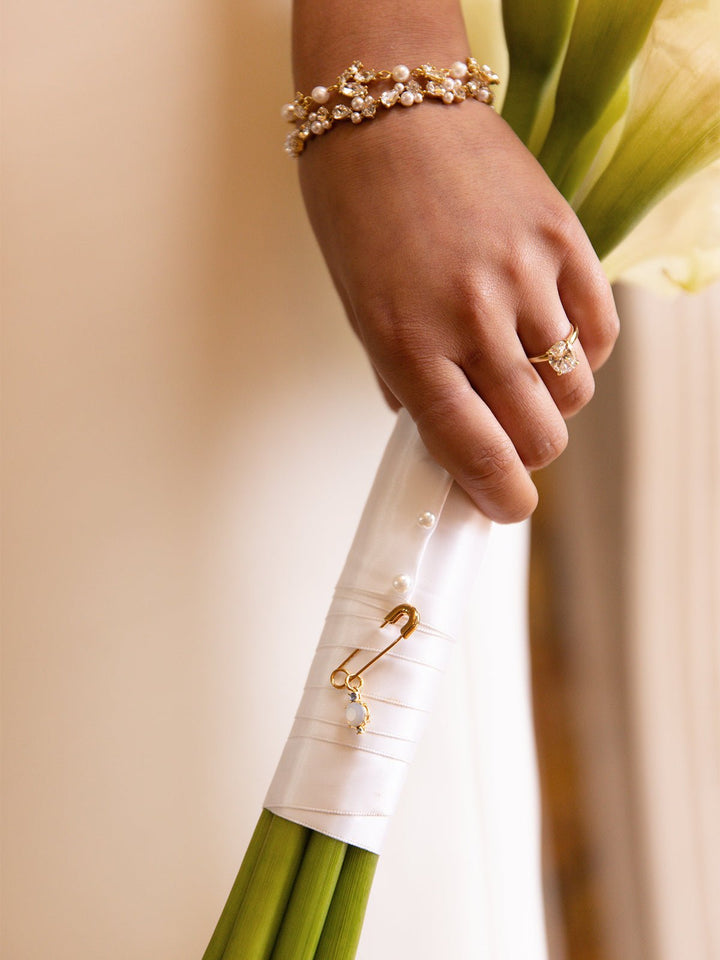 Elisajewels Something Blue Wedding Pin - Oval