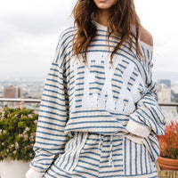 Texas Graphic Stripe Sweatshirt