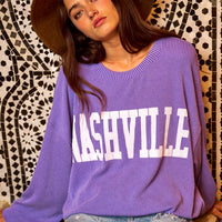 Nashville Graphic Oversized Sweatshirt