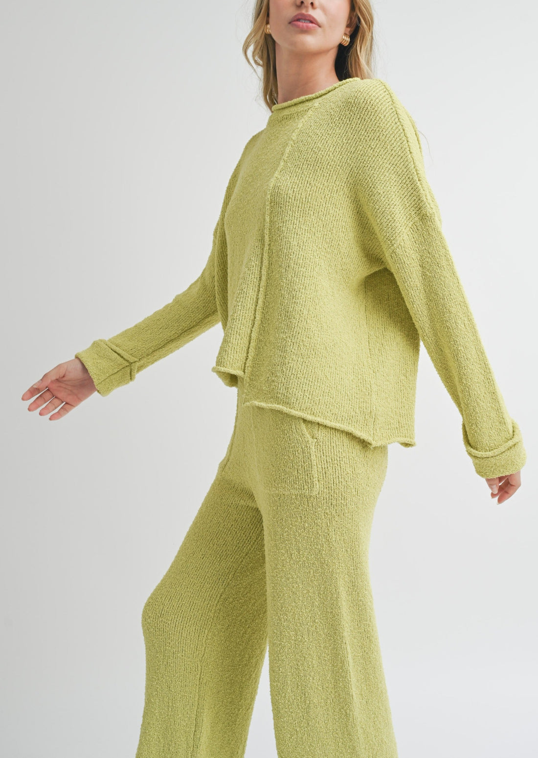 Asymmetric Cut Sweater Top