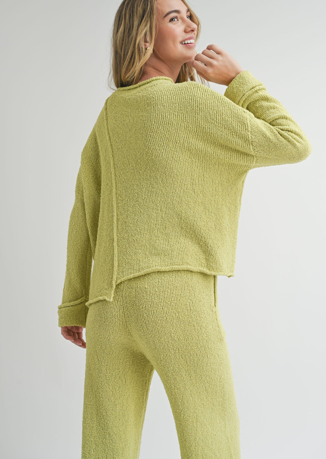 Asymmetric Cut Sweater Top