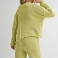 Asymmetric Cut Sweater Top