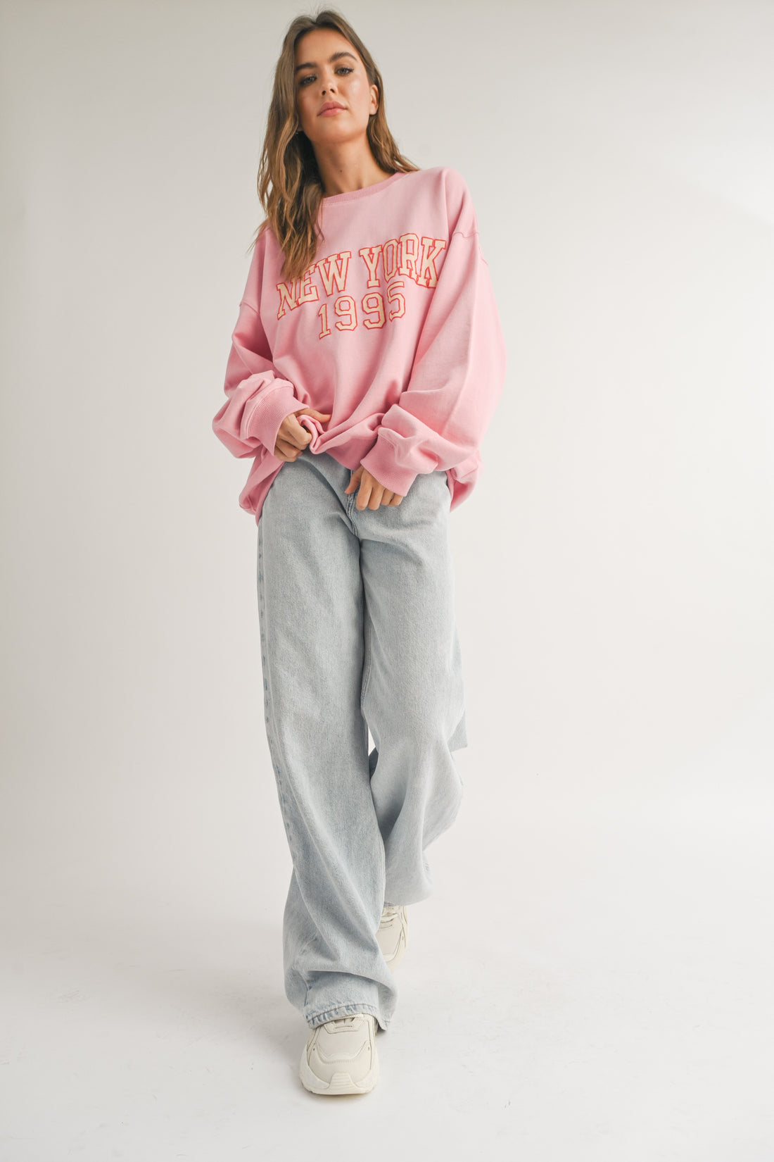 New York Pink Sweatshirt