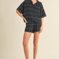 Comfy Knitted Collar Top