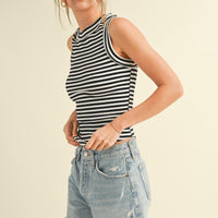 Stripe Ribbed Top