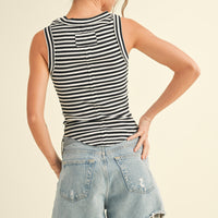 Stripe Ribbed Top