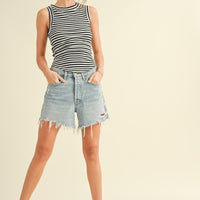 Stripe Ribbed Top