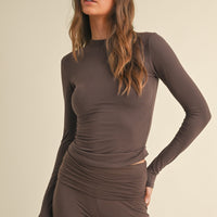 Soft Knit Jersey Long Sleeve Tee