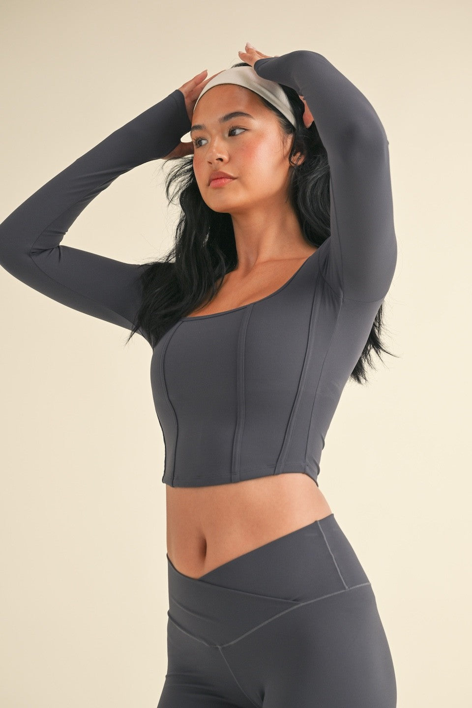 Long Sleeve Corset Top