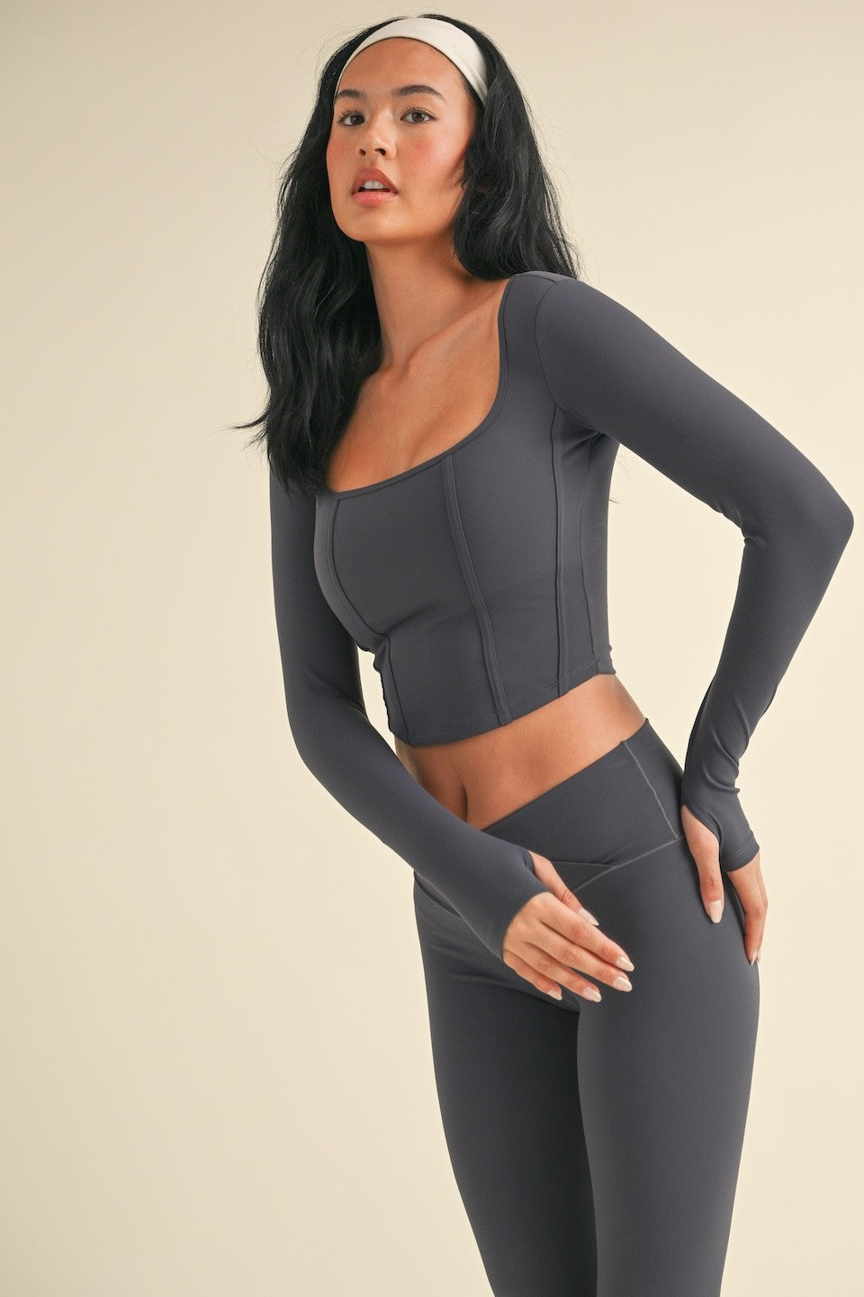 Long Sleeve Corset Top