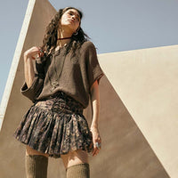 Relaxed Knit Dolman Sleeve Top