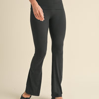 Soft Knit Foldover Flare Leggings