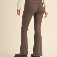 Soft Knit Foldover Flare Leggings