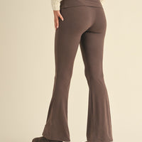 Soft Knit Foldover Flare Leggings