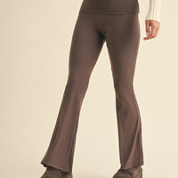 Soft Knit Foldover Flare Leggings