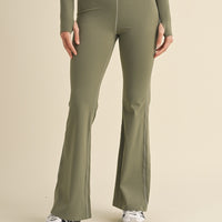 Ruched Waist Flare Leggings