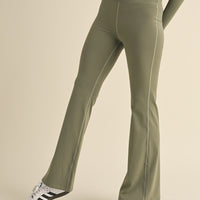 Ruched Waist Flare Leggings