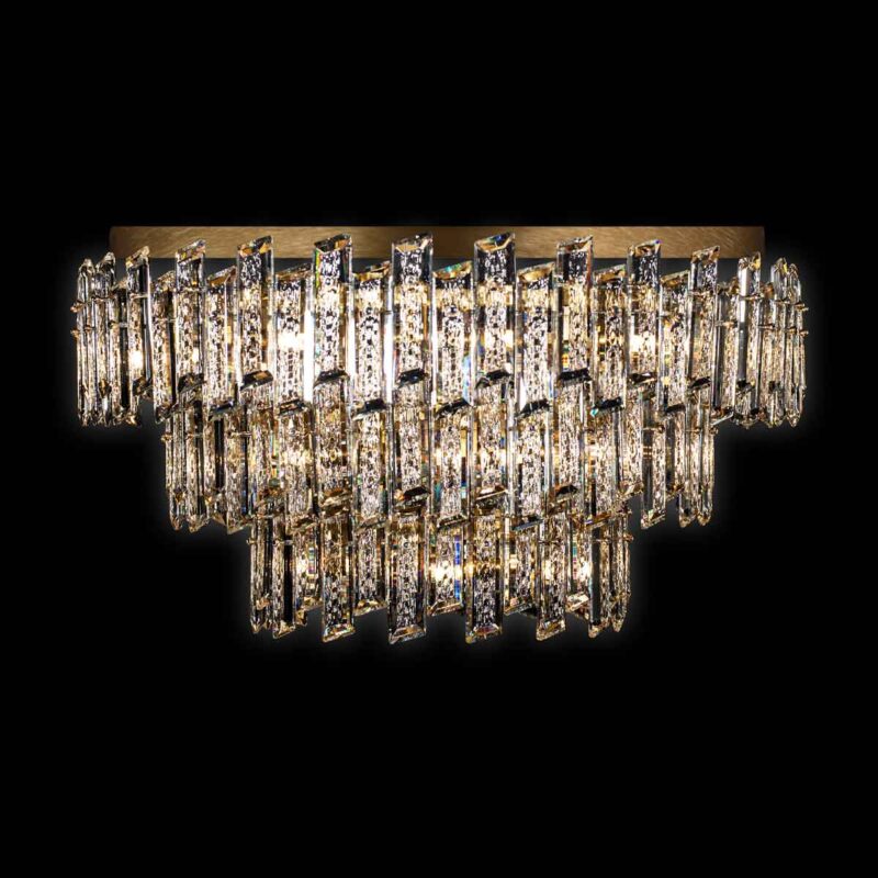 Arcadia - Lampada da soffitto a 27 luci oro