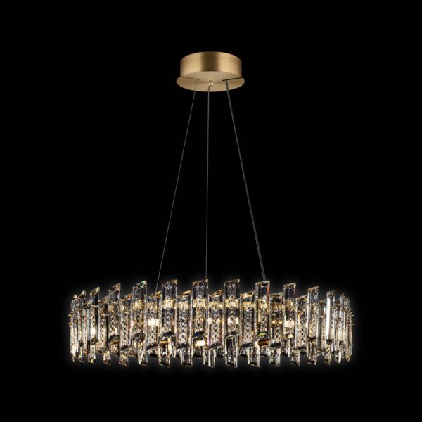 Arcadia - Sospensione a 12 luci oro