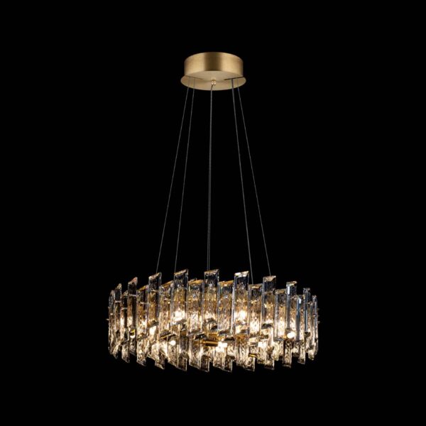 Arcadia - Sospensione a 15 luci oro