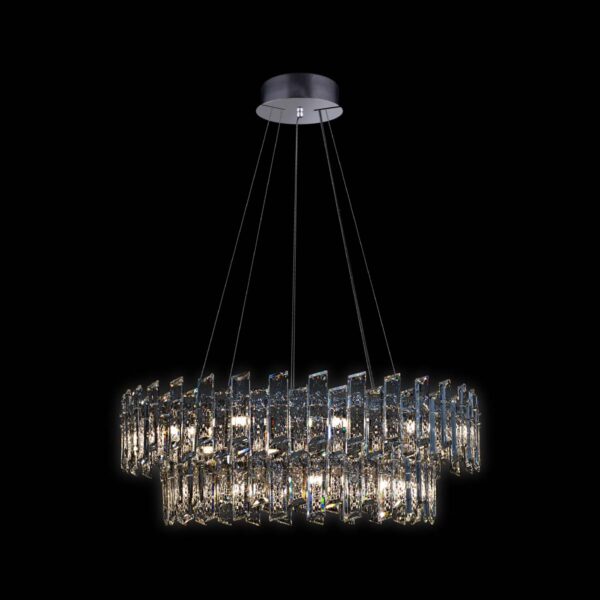 Arcadia - Sospensione a 21 luci cromo