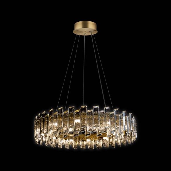 Arcadia - Sospensione a 21 luci oro