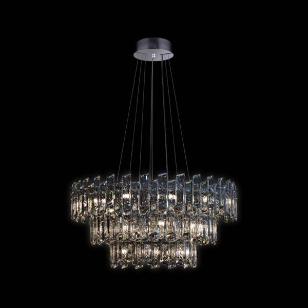 Arcadia - Sospensione a 27 luci cromo