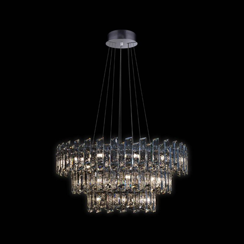 Arcadia - Sospensione a 27 luci cromo