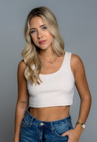 AT LEISURE CROP RIB TANK - Ecozini