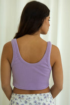 AT LEISURE CROP RIB TANK - Ecozini