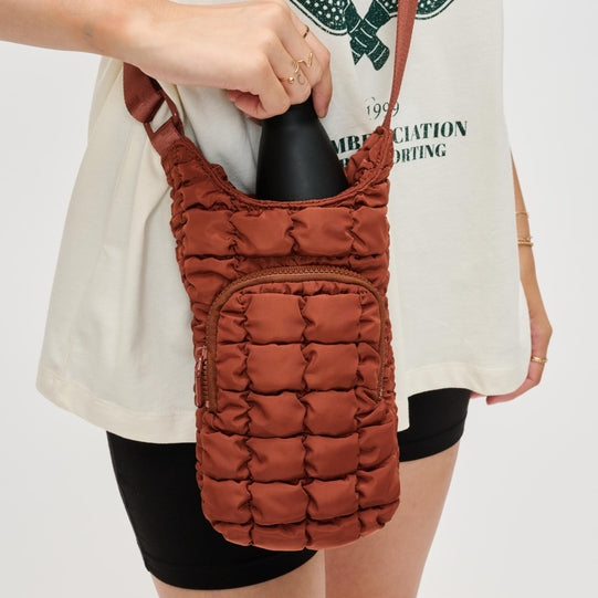 Quilted Puffer Water Bottle Crossbody