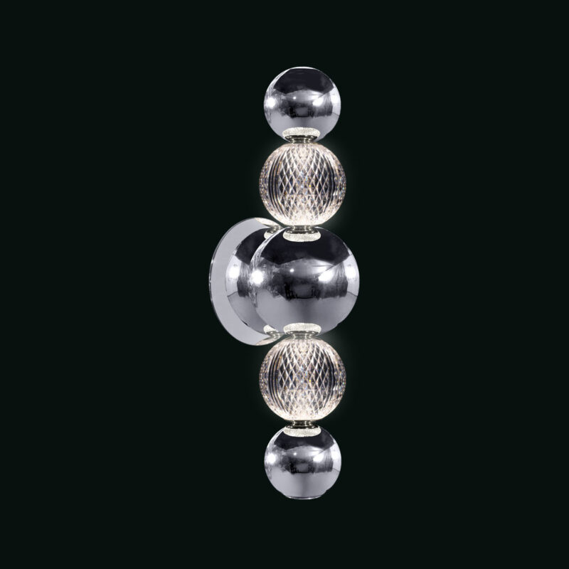 Brillante - Lampada da parete cromo